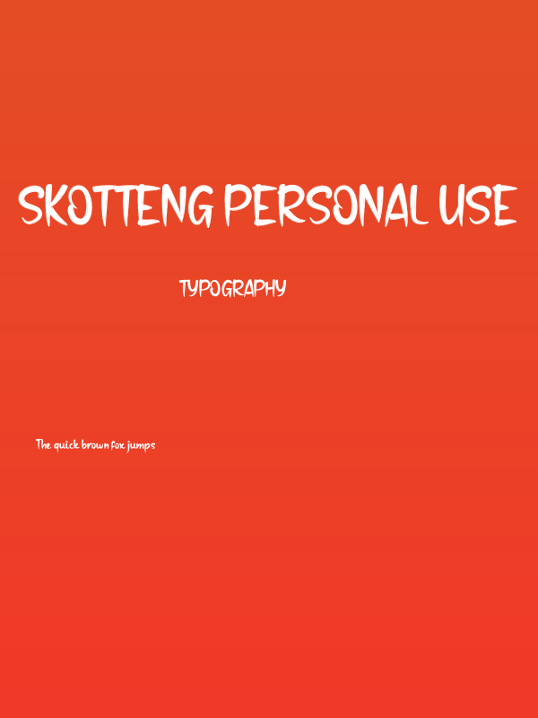 Skotteng Personal Use Poster