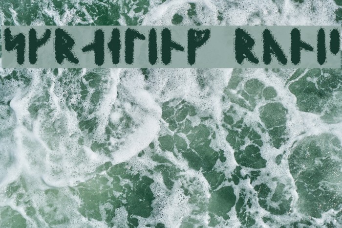 Skraeling Runic Font examples