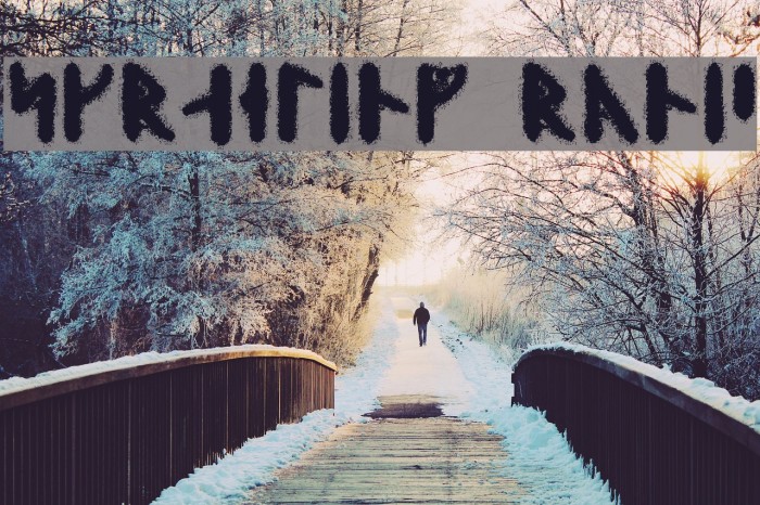 Skraeling Runic Font examples