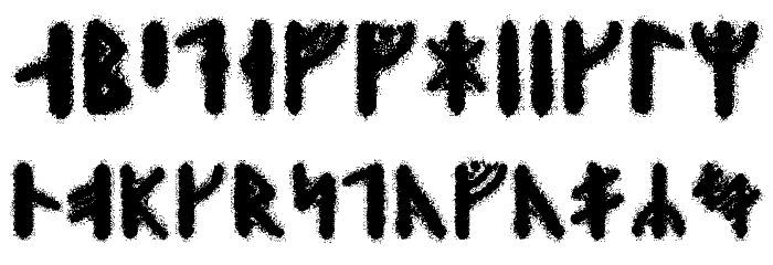 Skraeling Runic Font LOWERCASE