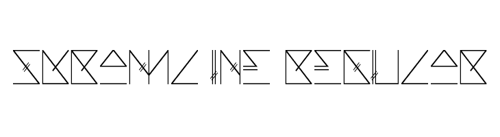 Skramline Regular  font caratteri gratis