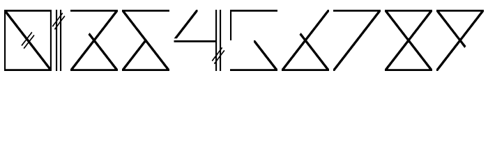 Skramline Regular Font OTHER CHARS
