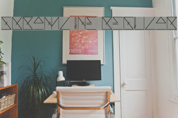 Skramline Regular Font examples