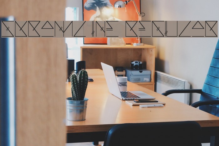 Skramline Regular Font examples