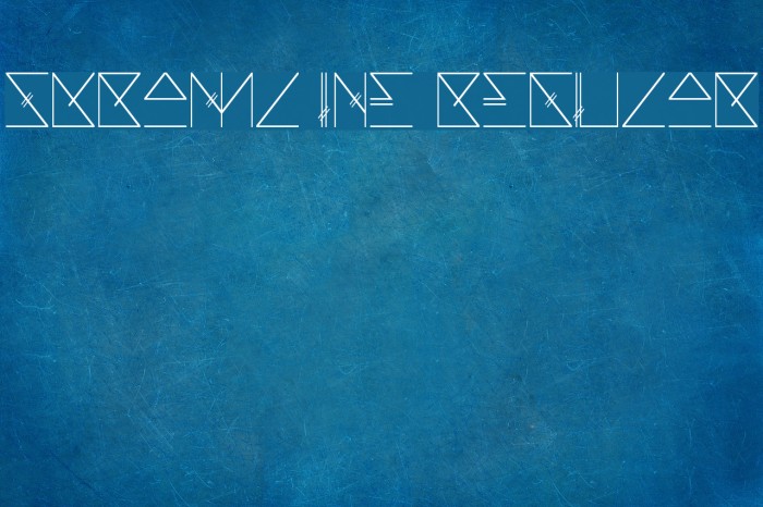Skramline Regular Font examples
