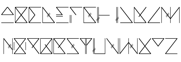 Skramline Regular Font LOWERCASE