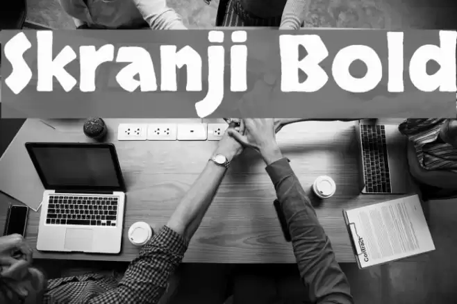 Skranji Bold Font examples