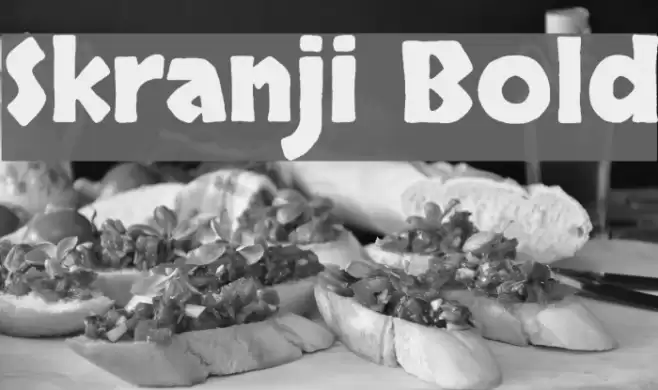 Skranji Bold Font examples