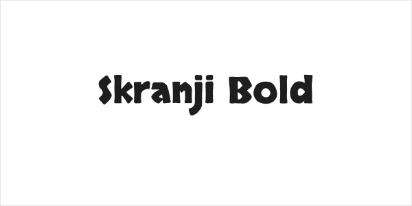 Skranji Bold Logo