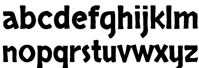 Skranji Font LOWERCASE