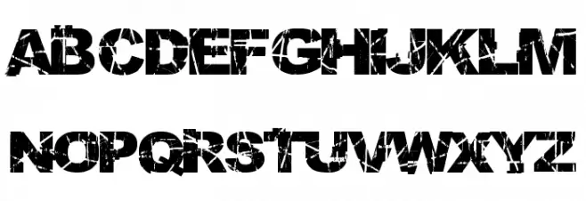 Skratch Punk Schriftart Groß
