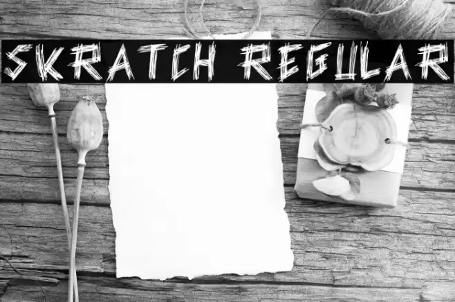 Skratch Regular Font examples