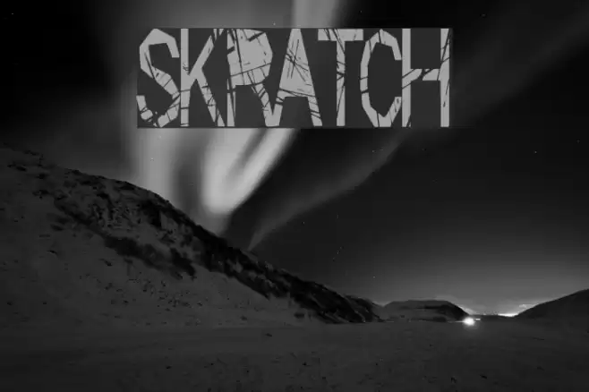 Skratch Font examples