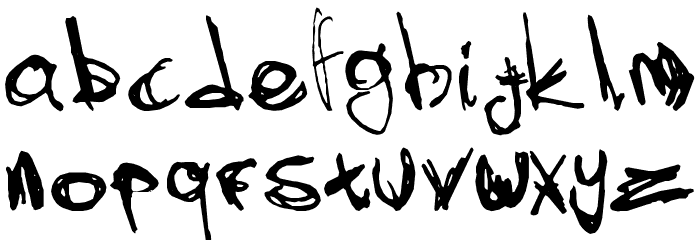Skratch_v2 Font LOWERCASE