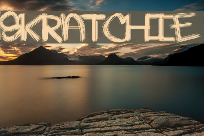 Skratchie Font examples