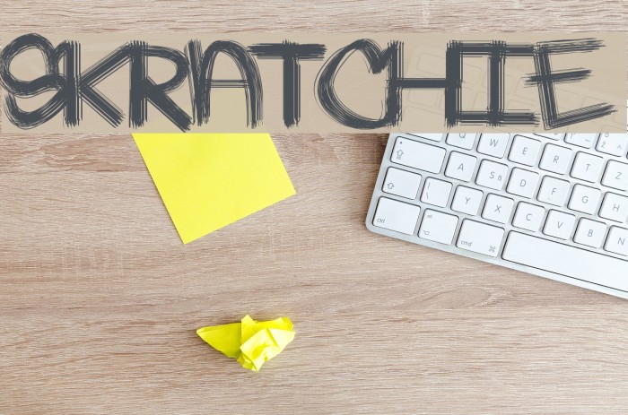 Skratchie Font examples