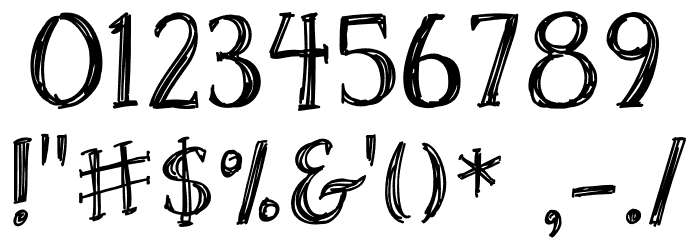 Skrawk Serif Font OTHER CHARS