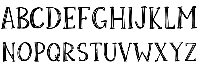 Skrawk Serif Fonte MAIÚSCULAS