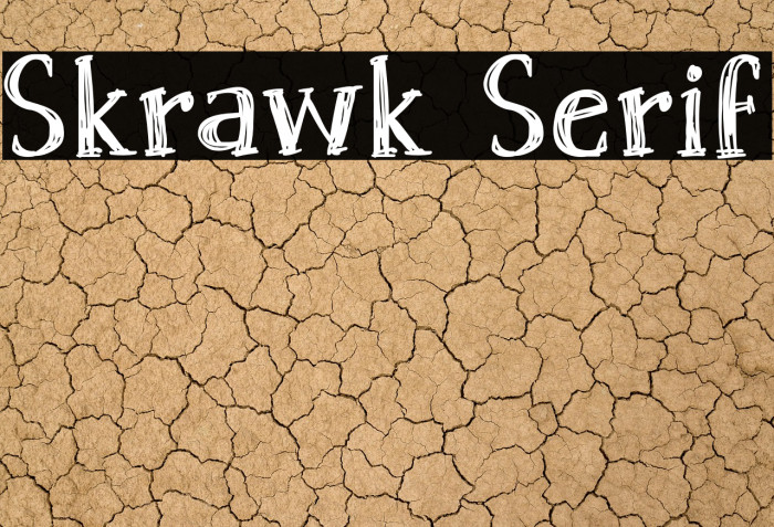 Skrawk Serif Example 1