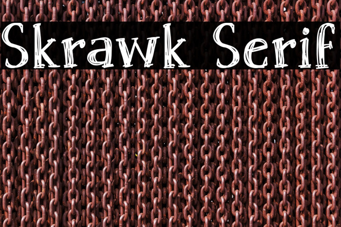 Skrawk Serif Example 2