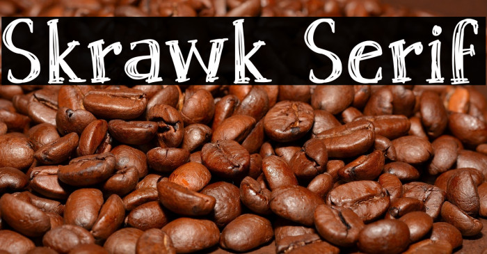 Skrawk Serif Example 3