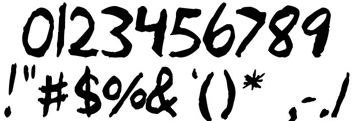 Skrawl Font OTHER CHARS