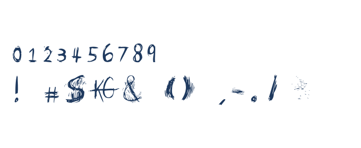 Skretchy FontRegular Other Characters