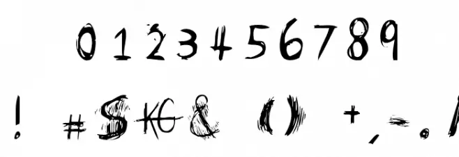 Skretchy FontRegular Font OTHER CHARS