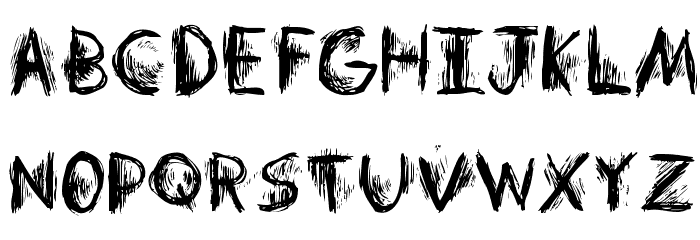 Skretchy FontRegular Schriftart Groß