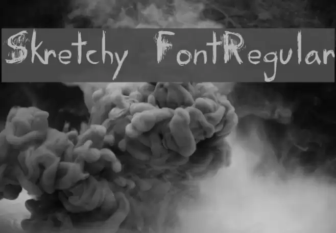 Skretchy FontRegular Font examples