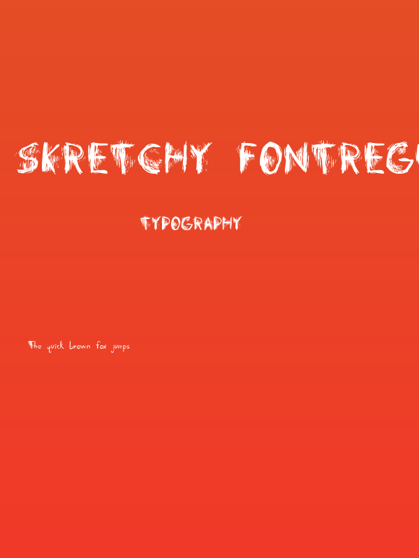 Skretchy FontRegular Poster