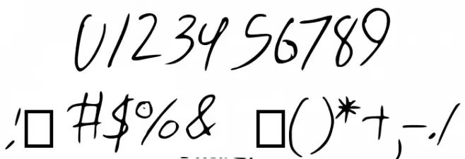 Skribal Font OTHER CHARS