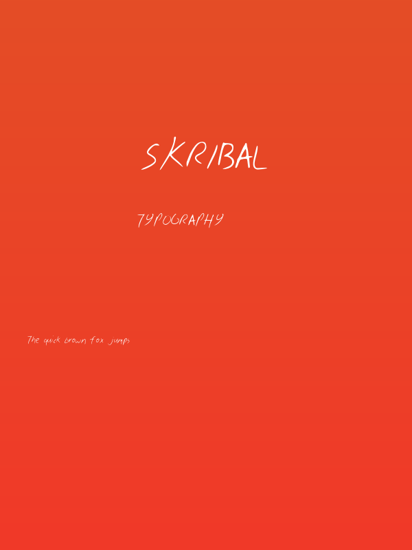 Skribal Poster