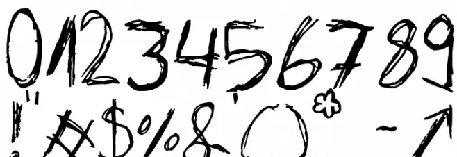 Skribble Font OTHER CHARS
