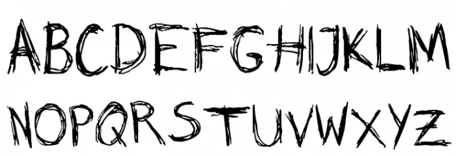 Skribble Schriftart Groß