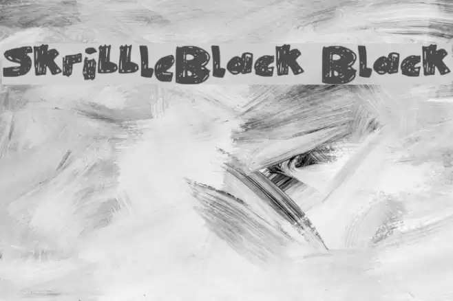 SkribbleBlack Black Font examples