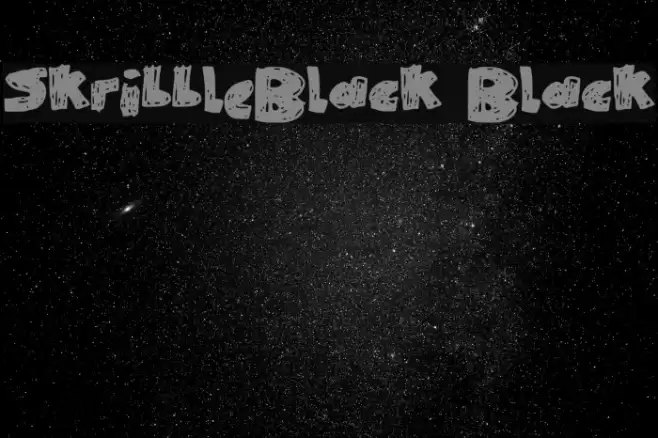 SkribbleBlack Black Font examples
