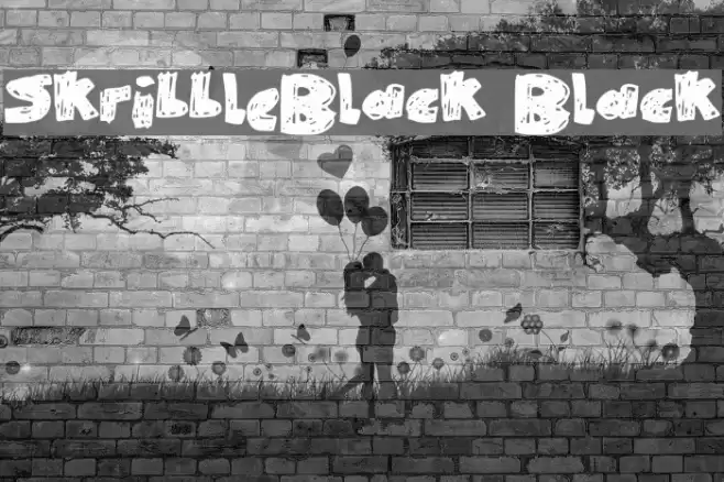 SkribbleBlack Black Font examples