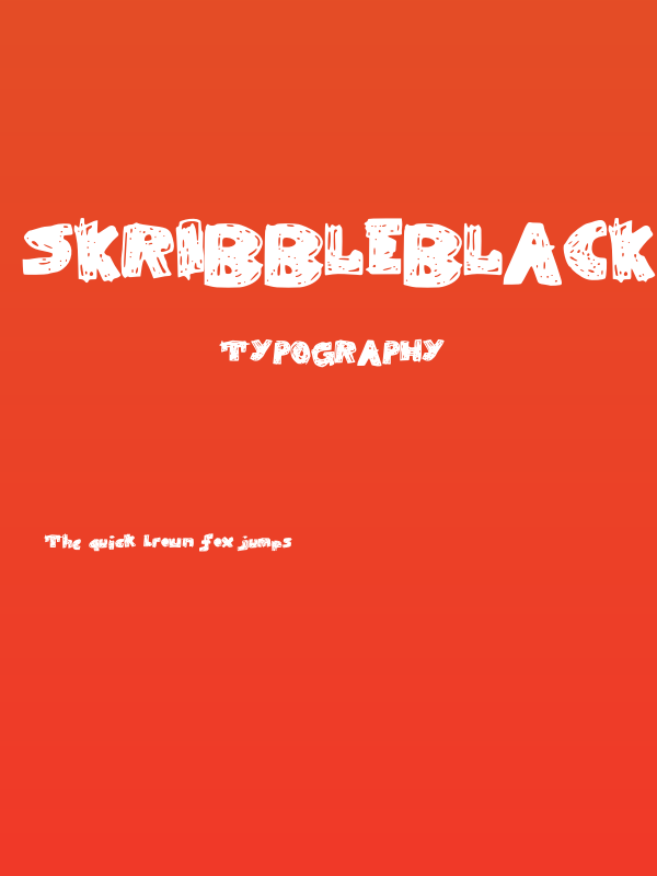 SkribbleBlack Black Poster