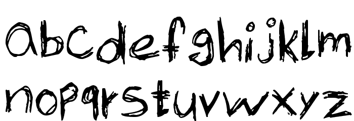 Skribble Font LOWERCASE