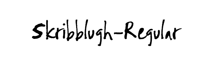 Skribblugh-Regular  नि: शुल्क फ़ॉन्ट्स डाउनलोड