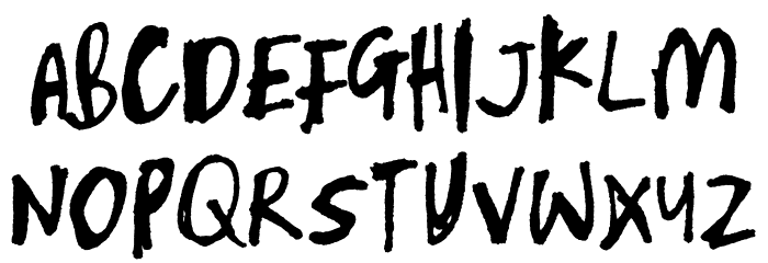 Skribblugh-Regular Font UPPERCASE