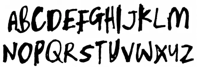Skribblugh-Regular Шрифта ВЕРХНИЙ