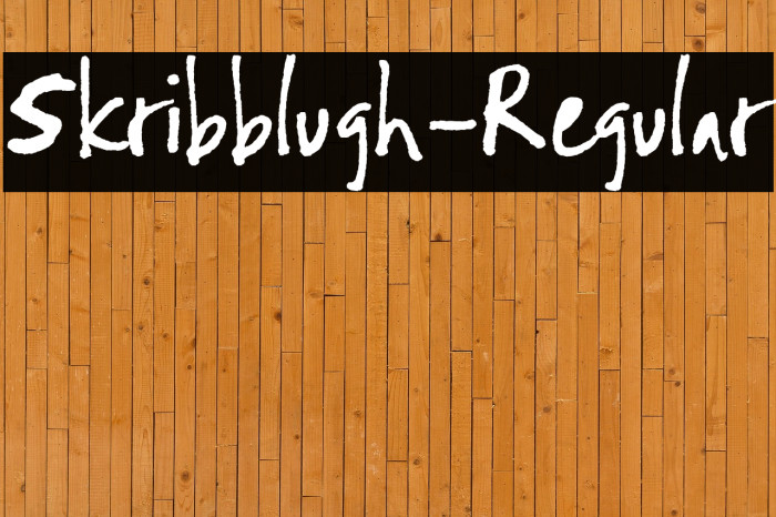 Skribblugh-Regular Example 1