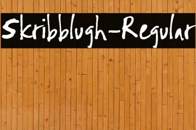 Skribblugh-Regular Example 1