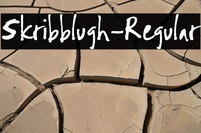 Skribblugh-Regular Example 2