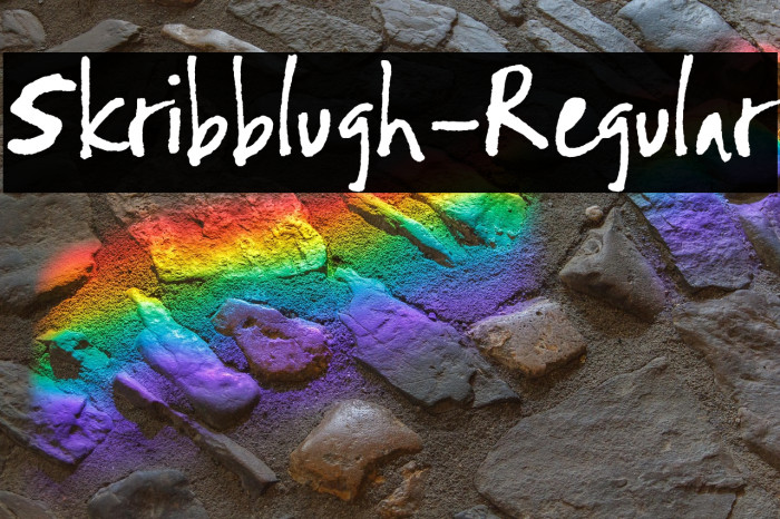 Skribblugh-Regular Example 3