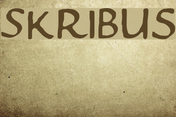 Skribus Font examples