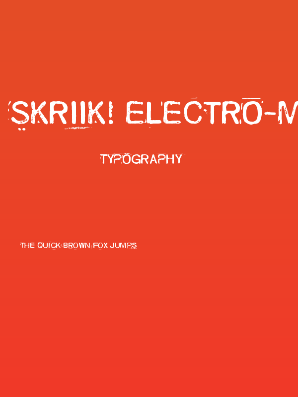 Skriik! Electro-mechanical mach Poster