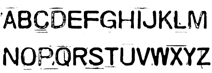 Skriik! Electro-mechanical mach Font LOWERCASE